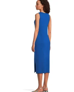 Women Tommy Bahama Drapey Ponte Sleeveless Midi Dress