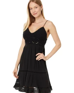 Lucky Brand Dream Crochet Dress Meteorite Online