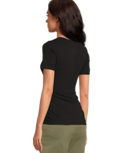 Sanctuary Dressy Twist Tee Black Best