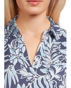 Lilly Pulitzer Dune Upf 50+ Short Sleeve Sapphire Pool Summer Shorelines New