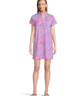 Women Lilly Pulitzer Dune Upf 50+ Short Sleeve