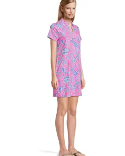 Women Lilly Pulitzer Dune Upf 50+ Short Sleeve