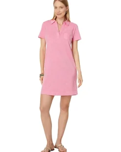 Women Lilly Pulitzer Dune Upf 50+ Short Sleeve