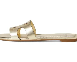 Women Kate Spade New York Duo Metallic Leather Slide Sandals