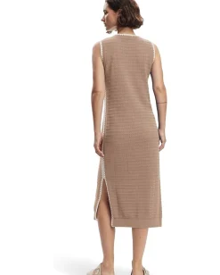 Varley Dwight Tank Knit Dress Light Taupe Hot