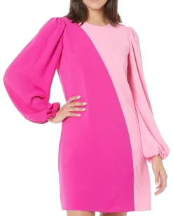 Trina Turk Echo Dress Cotton Candy Sky/Sunset Pink