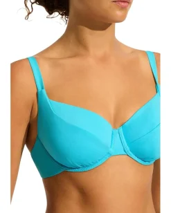 Seafolly Eco Collective DD Cup Underwire Bra Atoll Blue Best