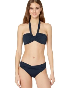 Seafolly Eco Collective Halter Bandeau True Navy Clearance