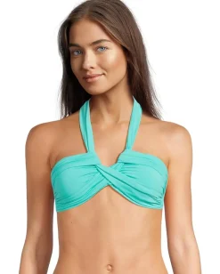 Seafolly Eco Collective Halter Bandeau Aquatic Blue Outlet
