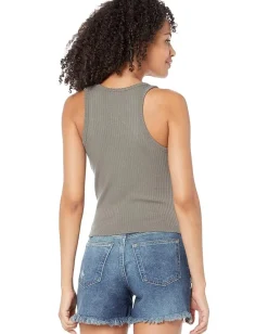 Splendid Eco Supersoft Rib Tank Soft Vintage Olive Branch Outlet