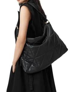 AllSaints Edbury Quilt Shoulder Black