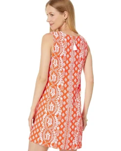 Lilly Pulitzer Edita Shift Flamingo Feather Harbour View Engineered Dress Online