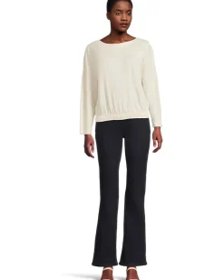 Lilla P Elastic Hem Dolman Boatneck Talc