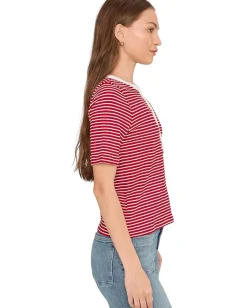 Women Madewell Elbow Sleeve Henley