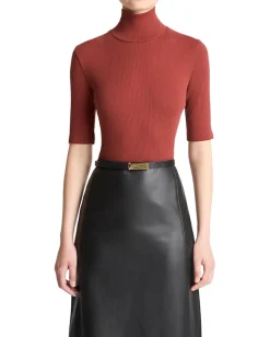 Women Vince Elbow Sleeve Turtleneck