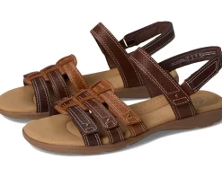 Clarks Elizabelle Kay Brown Multi Leather New