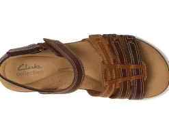 Clarks Elizabelle Kay Brown Multi Leather New