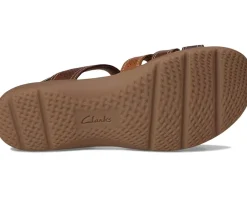 Clarks Elizabelle Kay Brown Multi Leather New