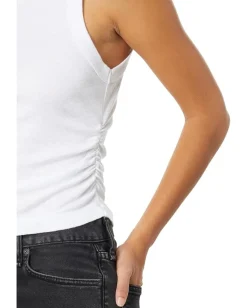 Michael Stars Ella Crop Tank White Outlet