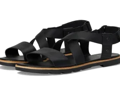 SOREL Ella™ III Crisscross Sandals Black/Black Hot