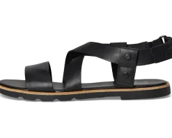 SOREL Ella™ III Crisscross Sandals Black/Black Hot