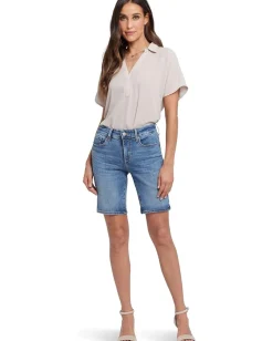 Women NYDJ Ella Shorts with Side Slits