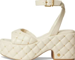 Vince Camuto Ellah Chunky Platform Sandals Panna Creme Sale
