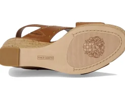 Women Vince Camuto Ellna Cross-band Wedge Sandals