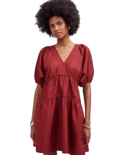 Madewell Elora Mini - Midweight Arvind Poplin Claret New