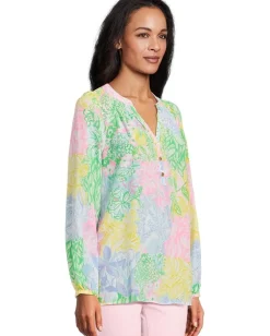 Lilly Pulitzer Elsa Top Multi Bright Delight Patch Discount