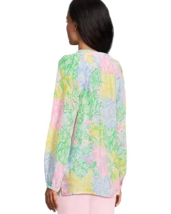 Lilly Pulitzer Elsa Top Multi Bright Delight Patch Discount