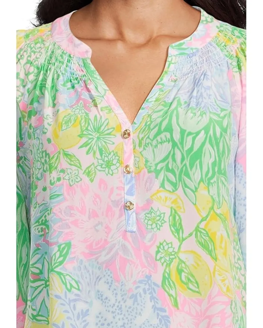 Lilly Pulitzer Elsa Top Multi Bright Delight Patch Discount