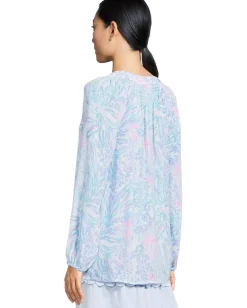 Lilly Pulitzer Elsa Top Multi Via Del Mar Discount