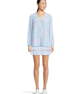 Lilly Pulitzer Elsa Top Multi Via Del Mar Discount