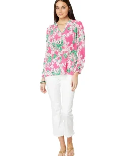 Lilly Pulitzer Elsa Top Roxie Pink Worth A Look Hot