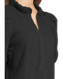 Lilly Pulitzer Elsey Knit Top Noir Wavy Knit Jacquard Discount