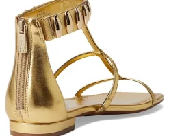 Jessica Simpson Elusta Studded T-strap Sandals Gold Outlet
