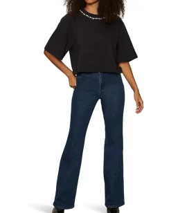 Women Sanctuary Embelished Semi Crop Tee