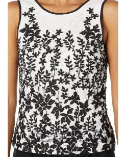 Women BCBGMAXAZRIA Embroidered Lace Top