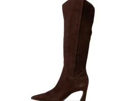 Naturalizer Emily Knee High Boots Chocolate Bar Brown Leather Best