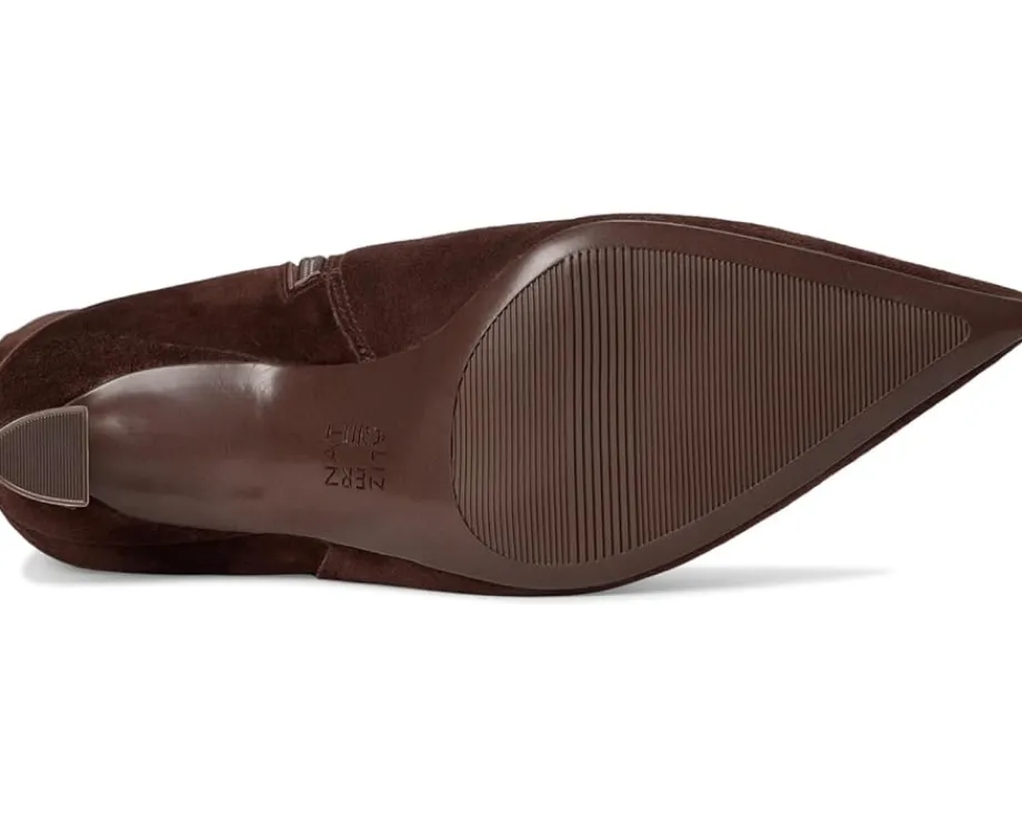 Naturalizer Emily Wide Calf Knee High Boots Chocolate Bar Brown Leather Hot