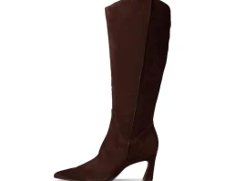Naturalizer Emily Wide Calf Knee High Boots Chocolate Bar Brown Leather Hot