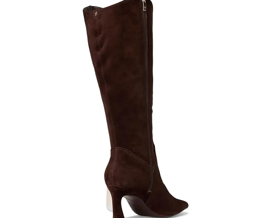 Naturalizer Emily Wide Calf Knee High Boots Chocolate Bar Brown Leather Hot