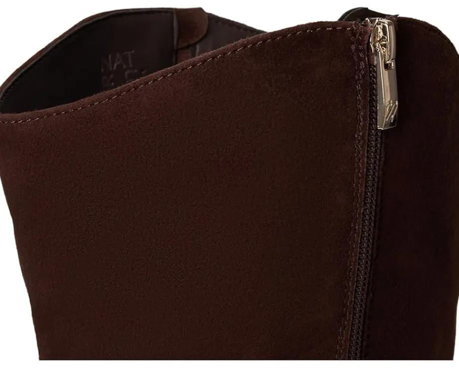 Naturalizer Emily Wide Calf Knee High Boots Chocolate Bar Brown Leather Hot