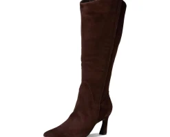 Naturalizer Emily Wide Calf Knee High Boots Chocolate Bar Brown Leather Hot