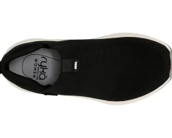 Ryka Encore Knit Slip On Sneaker Black/Gardenia New