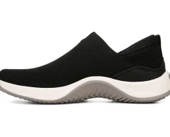 Ryka Encore Knit Slip On Sneaker Black/Gardenia New