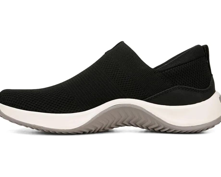 Ryka Encore Knit Slip On Sneaker Black/Gardenia New