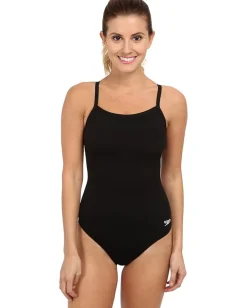 Speedo Endurance+ Flyback Training Suit Black/Black Hot