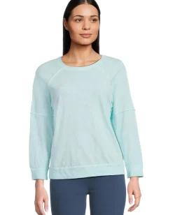 Women Elliott Lauren Enzyme Wash Jersey - Raglan Sleeve Tee with Seam Detail
